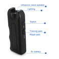 thumbnail image 3 of Handheld Dog Repellent, Ultrasonic Dog Trainer, Portable Electronic Dog Deterrent with Bright LED Flashlight Waterproof (Battery Included, Black), 3 of 9