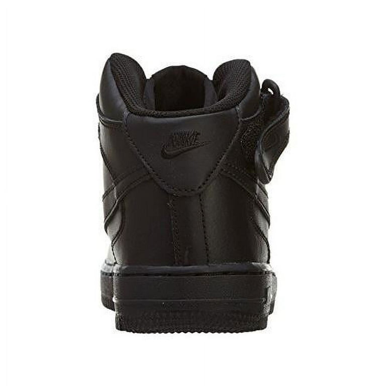 Nike Boy's Air Force Mid Basketball Shoes Black/Black Size 12C