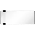 thumbnail image 4 of "Acrylic Accent Rectangular Wall Mirror",30"x72" Mirror Featuring Three Clear Acrylic Accent Rails, on a Black Iron Frame, 4 of 12