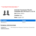 thumbnail image 2 of Automatic Transmission Filter Kit - Compatible with 1999 Acura TL 3.2L V6, 2 of 2
