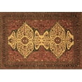 thumbnail image 1 of Ahgly Company Indoor Rectangle Abstract Brown Modern Area Rugs, 3' x 5', 1 of 4