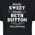 thumbnail image 3 of Yellowstone  - Kinda Sweet Kinda Beth Dutton - Juniors Cropped Cotton Blend T-Shirt, 3 of 6