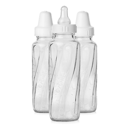 Evenflo Feeding Classic BPA-Free Glass Baby Bottles - 8oz, Clear,