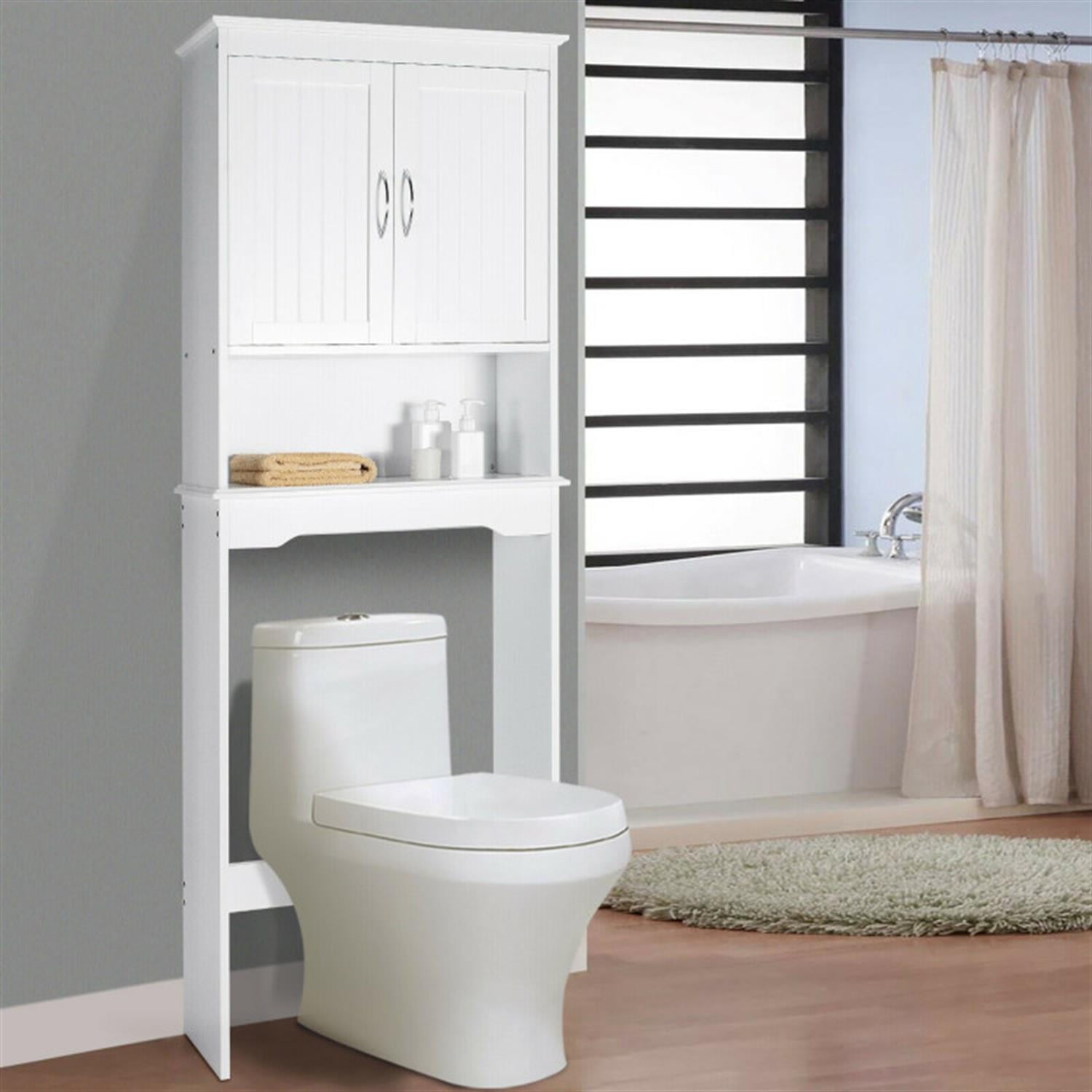 Demi Bonn Over The Toilet Storage Cabinet Bathroom Organizer with Adjustable Shelf, Bathroom Shelf Over Toilet, White