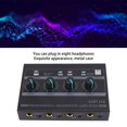 thumbnail image 4 of Metal Headphone ,4 Channel Stereo Mini Earphone Splitter For Studio And Stage, Ultra Compact, Low Noise, 4 of 8