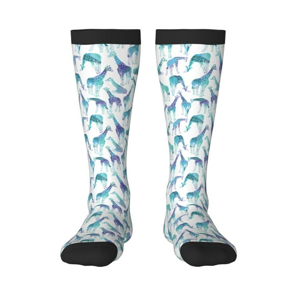 KLL Cool Giraffe Print Women's Men's Ankle Socks 1-pack Casual Athletic Socks for Unisex Adult Moisture-Wicking Socks for Daily Wear/Running/Sport