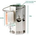 thumbnail image 2 of XL Heavy-Duty Charcoal Chimney Starter, 1.8mm Thick Carbon Steel Quick Ignition Lighter, Heat Resistant Anti-Deformation Charcoal Starter for BBQ Grill, Smoker, Pizza Oven, Camping & Fire Pit, 2 of 6