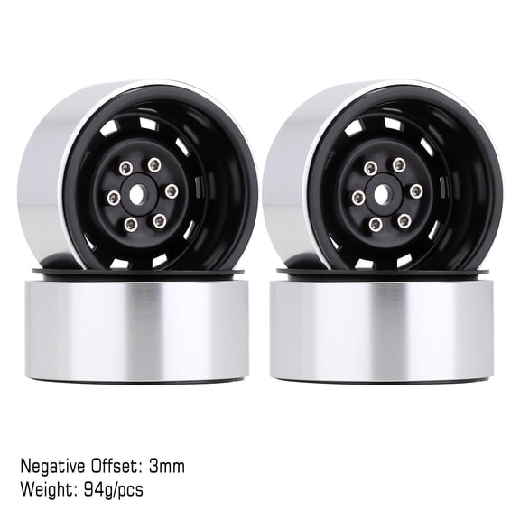 Deep Dish 1.9 Beadlock Wheel Rim Hub Fits for 1/10 RC Crawler Car Axial 90046 Traxxas