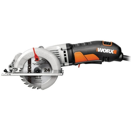 WORX Worxsaw 4-1/2-Inch Compact Circular Saw, (Best Circular Saw Guide System)