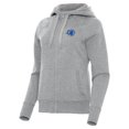 thumbnail image 2 of Women's Antigua Heather Gray Orlando Magic New Logo Victory Full-Zip Hooded Sweatshirt, 2 of 3