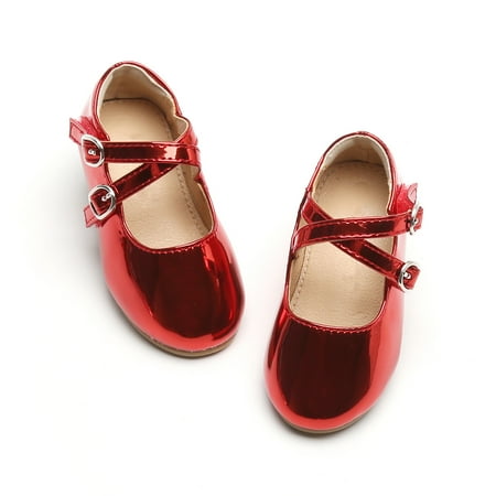 

ESTINE Girl s Toddler/Little Kid Ballet Mary Jane Dress Shoes (AG246 Red/Toddler 6M)
