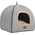 thumbnail image 1 of Cama para Gatos WINDRACING - Casa Cueva para Gatos con Cojín Acolchado Lavable, Camas Suaves para Gatitos, Mueble para Mascotas (Grande, Beige), 1 of 7