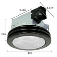 thumbnail image 5 of Akicon AK1480-BN 4-Inch Duct 80CFM 24W 120V Steel Bathroom Ventilation Fan 2.0 Sones - Black, 5 of 6