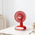thumbnail image 1 of Ventilador de escritorio mini recargable por USB con viento ajustable de 3 velocidades, diseño portátil de mano y clip para dormitorio, oficina y exteriores., 1 of 7
