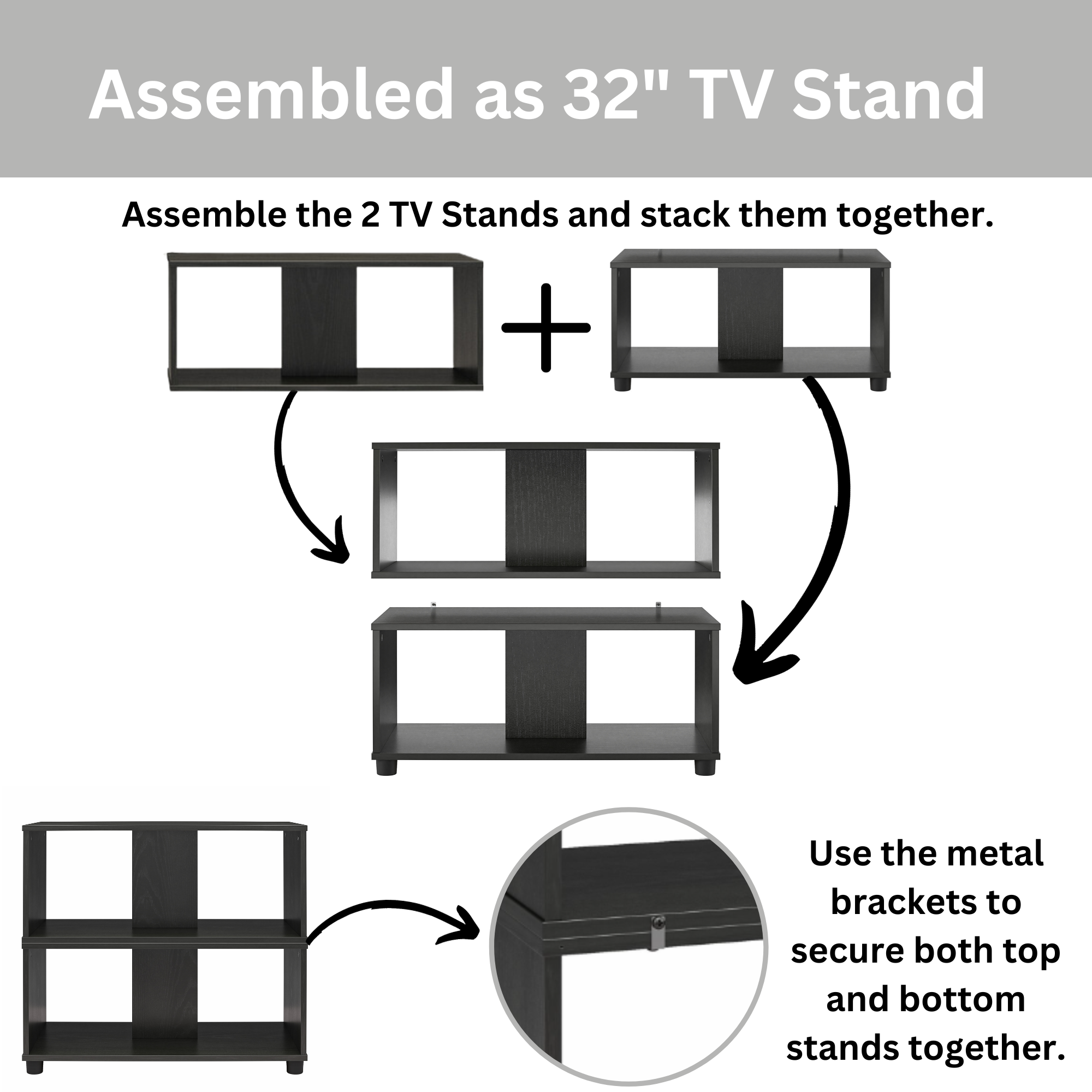 Mainstays Expandable TV Stand for TVs up to 70 inches photo 4