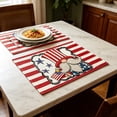 thumbnail image 5 of Boovnll 4th of July Placemats Red White Blue Placemats Heat-Proof Place Mats for Memorial Day Patriotic Kitchen Dining Table Party, 4th of July Decorations, 12x18", 5 of 6