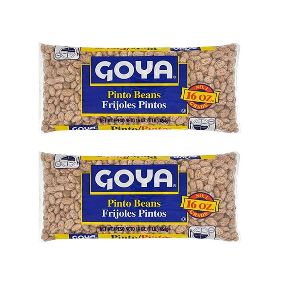 Pack of 2 - Goya Pinto Beans 16 Oz Per Pack 2 Pack (Total Of 32 Oz/2 Lbs) - Frijoles Pintos Packaging May Vary