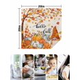 thumbnail image 4 of Orange Pumpkin Gnomes Fall Cloth Napkins Set of 6 Reusable Dinner Napkins, Branches Leaves Thanksgiving Botanical Cocktail Napkin Washable Table Napkins for Wedding/Holiday Party/Baby Shower 20"x20", 4 of 7