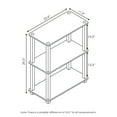 thumbnail image 3 of Furinno Durable 11.4 W x 23.6 D x 29.6 H 3-Shelf Freestanding Shelving Unit, Sonoma Oak and White, 3 of 5