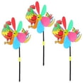 thumbnail image 4 of WRISTBIQUE 3pcs Interactive Windmill Rooster Shape Plastic Assorted Color for Festive Atmosphere, 4 of 8