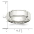 thumbnail image 5 of 925 Sterling Silver 7mm Bevel Edge Band Ring Size 5.5, 5 of 5