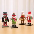 thumbnail image 2 of BRI Adornos navideños de Cascanueces de madera, figuras de Cascanueces, marionetas de juguete, adornos de escritorio, decoración del hogar, 2 of 6