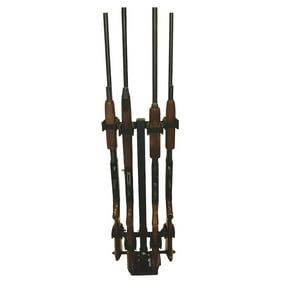Rugged Gear Floor Mount Gun Rack Black Metal Universal