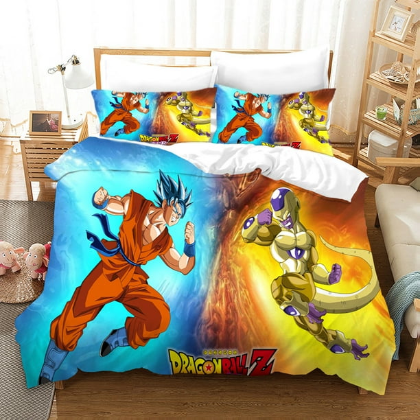 Anime Dragon Ball Z Comforter Set Full Size Cosplay Goku Saiyan Vegeta