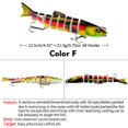thumbnail image 1 of Multi articulado 12,5 cm 21,5 g señuelos Wobbler artificial pesca cebo duro F Ndcxsfigh Para Estrenar, 1 of 7