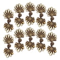 thumbnail image 2 of Maytalsory Handmade Sewing Accessories Frog Knot Closure Buttons Chinese Frog Knot Flower Fastener Set Cheongsam Buttons coffee and gold, 2 of 6