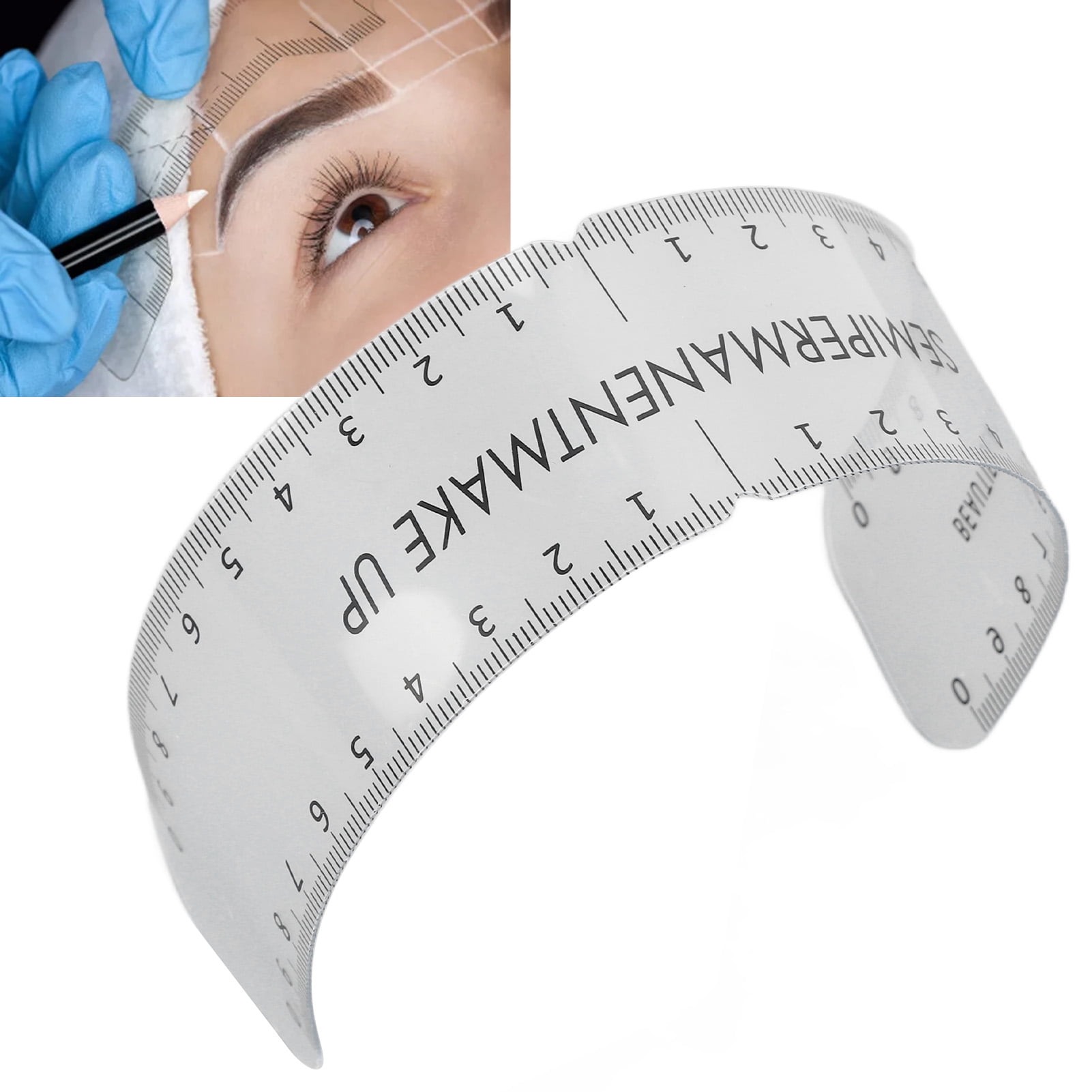 Eyebrow Stencil Ruler,Accurate Eyebrow Ruler Reusable Template