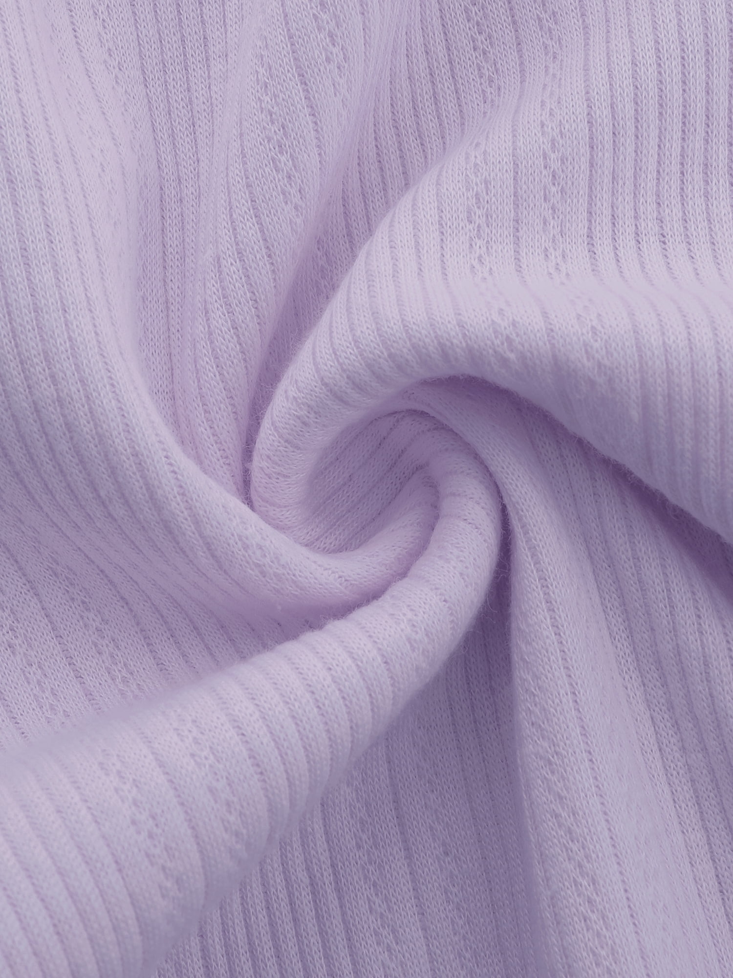 DARING DIVA Women's Cotton Knit Ribbed Elastic Waist Loungewear S Purple