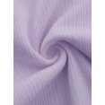 thumbnail image 7 of DARING DIVA Women's Cotton Knit Ribbed Elastic Waist Loungewear XS Purple, 7 of 7
