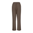thumbnail image 5 of Bmisegm Girls Pants Stylish and Comfortable Casual Soft Everyday Wear with Elastic Waist Playful Outdoor School Trousers for Girls for Age 4-15 Coffee_001,4-5 Years, 5 of 5