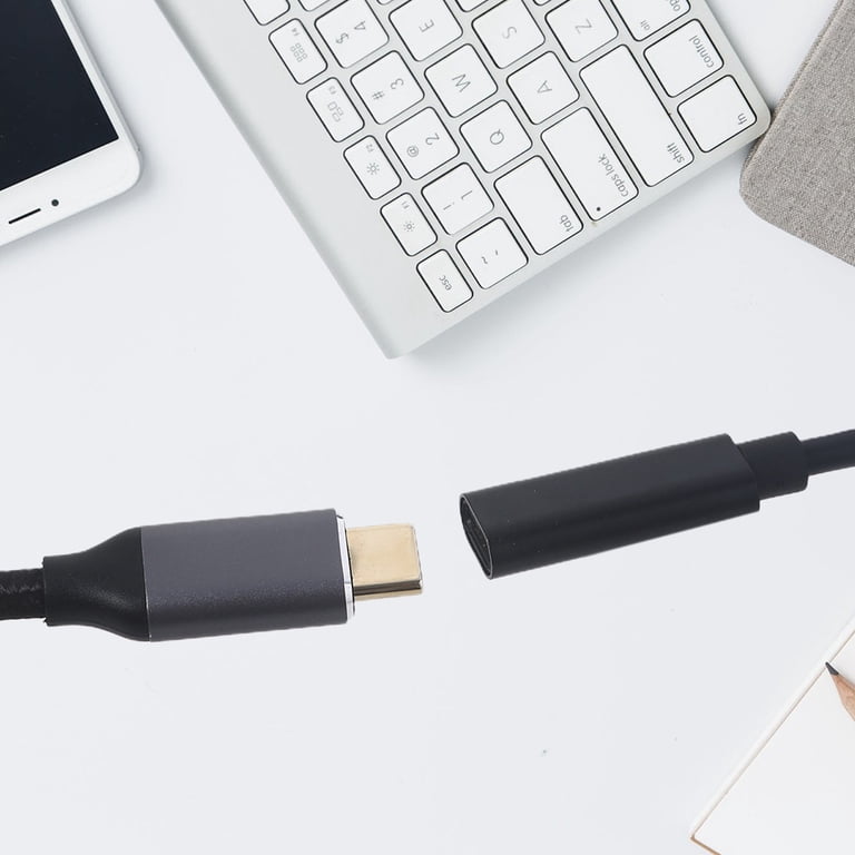 AOOOWER 60-100W USB C PD Type C Female to for DC 18V-20V Car Cigarette  Lighter Socket Cable for car Gps and more Black