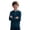 A-Navy, variant on Boys Henley Shirt Solid Color Long Sleeve Half Button Crew Neck Pullover Kids Fall Winter Casual Loose Fit Top