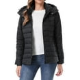 thumbnail image 7 of Puffer Jacket for Women Waterproof Quilted Warm Winter Coat Ultra Light Weight Short Down Jacket, Black L, 7 of 7