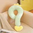 thumbnail image 2 of Ice Silk Question Mark Pillow Neck Support Cushion Office Nap Pillow Student Car Travel, Comfort Gift for Christmas, Holiday, Birthday, Party, 2 of 6