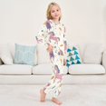 thumbnail image 6 of Fluffy Pajamas Set Fuzzy Winter Warm Pj Sets Pullover Tops and Long Pants Unicorn Pattern Medium, 6 of 8