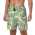 thumbnail image 2 of Daiia Cute Crocodile Mens Swim Trunks Swim Shorts Quick Dry Swim Shorts with Mesh Lining Pockets-3X-Large, 2 of 9