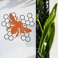 thumbnail image 4 of Decoración de jardín, decoración de pared, artesanía de jardín, regalo, granja, decoración colorida inspiradora naranja, 4 of 6