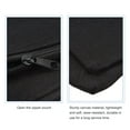 thumbnail image 4 of Uxcell Blank DIY Craft Bags Pencil Case Canvas Zipper Pouch, Plain Black 4 Pack, 4 of 5