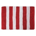 thumbnail image 2 of DII Red/White Stripe Rag Rug, 2 of 3