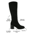 thumbnail image 4 of Journee Womens Romilly Stacked Block Heel Round Toe Boots, 4 of 7