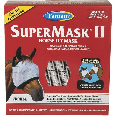 Draft Horse Fly Mask - SuperMask II Standard Horse Fly Mask