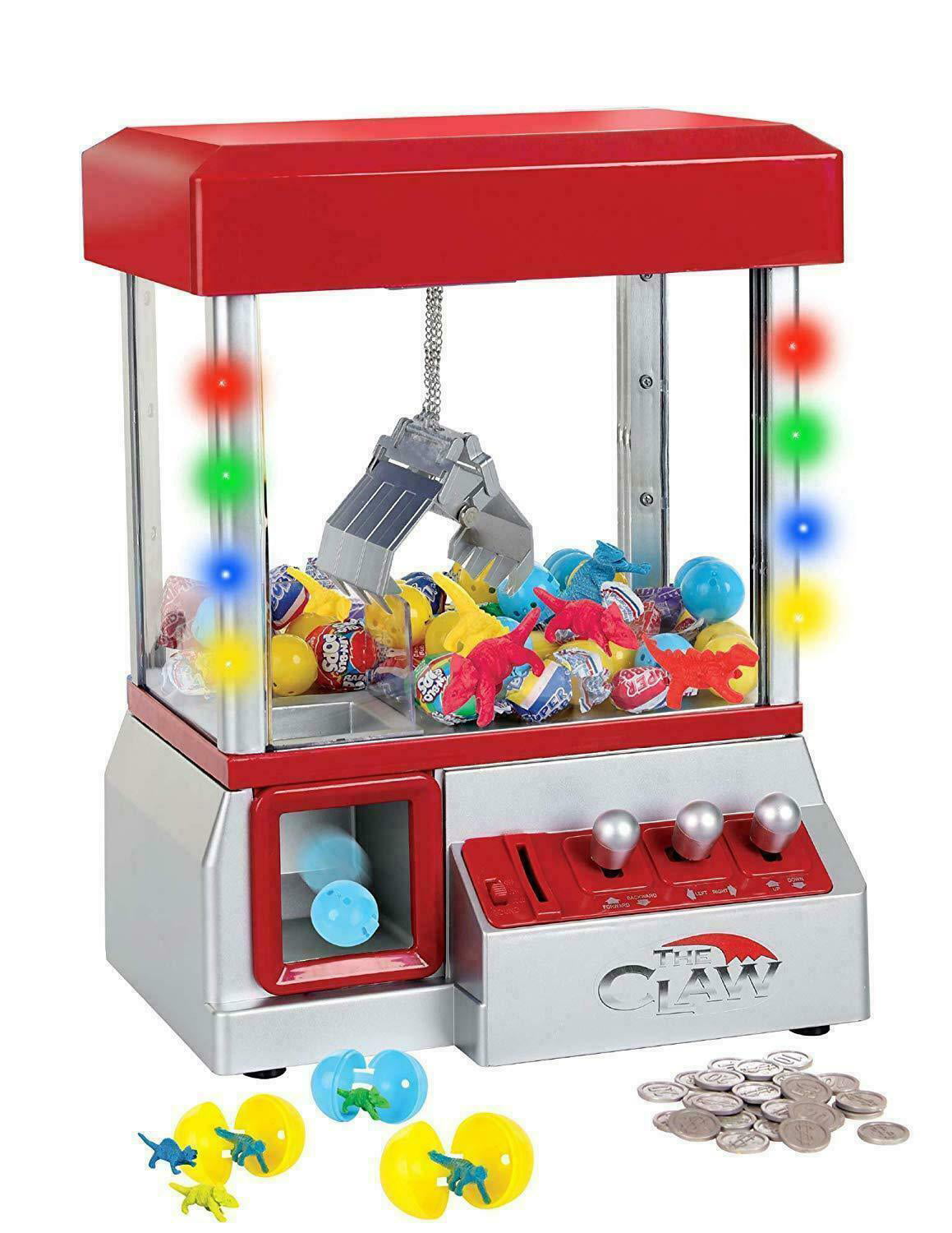 TOYS Electronic Claw Machine LED Lights Candy Grabber Arcade Kid Music Crane 