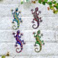 thumbnail image 4 of Holloyiver Large Metal Gecko Wall Decor, Outdoor Lizard Wall Art Upgrade Handmade Hanging Sculpture Decoration for Indoor Outdoor Home Garden Yard Fence Patio (1PC Large Gecko), 4 of 7