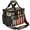 Multicolour 4, variant on Herdesigns Cow Large Insulated Lunch Box for Adults Women Men with Adjustable Shoulder Strap, Funny Reusable Cooler Lunch Bag for Offices Picnic Hiking Beach