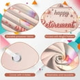 thumbnail image 3 of Pink  Retirement Banner Pastel Balloons Happy Retirement Display Silver Stars Golden Fireworks Celebration Backdrop for Retirement Party Farewell Celebration Indoor Decoration, 3 of 8