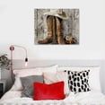 thumbnail image 5 of Orinice Cowboy Hat Boots Western Fine Art Aesthetic Poster Print Wall Painting for Classroom Kitchen Office Farmhouse Bathroom Room Decor Pictures Wall Art Canvas Print Living Room Bedroom Home, 5 of 6